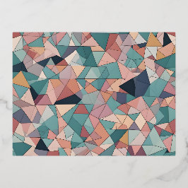 Creëer Uw eigen 4,25" x 5,6" Folie uitnodigingspos Folie Uitnodiging Briefkaart