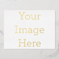 Creëer Uw eigen 4,25 x 5,6-inch Gold Foil Kaart