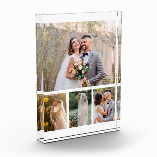 Creëer Uw eigen 4 foto bruiloft collage (Links)