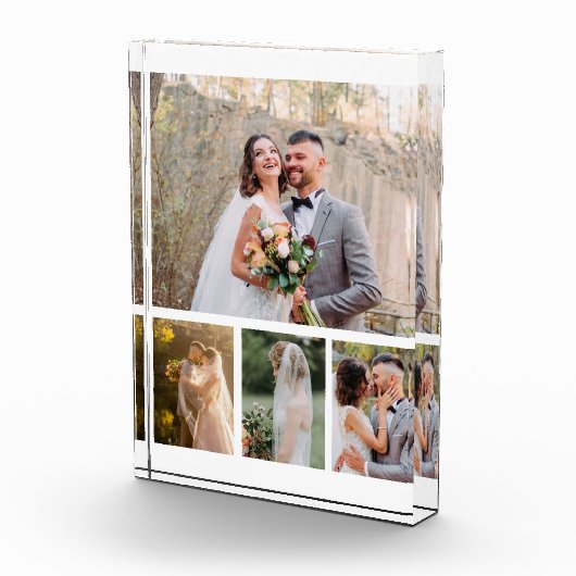 Creëer Uw eigen 4 foto bruiloft collage (Rechts)