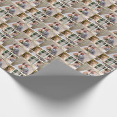 Creëer Uw eigen 4 foto bruiloft collage Cadeaupapier (Hoek)