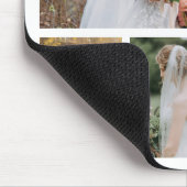 Creëer Uw eigen 4 foto bruiloft collage Muismat (Hoek)