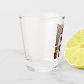 Creëer Uw eigen 4 foto bruiloft collage Shot Glas (Links)