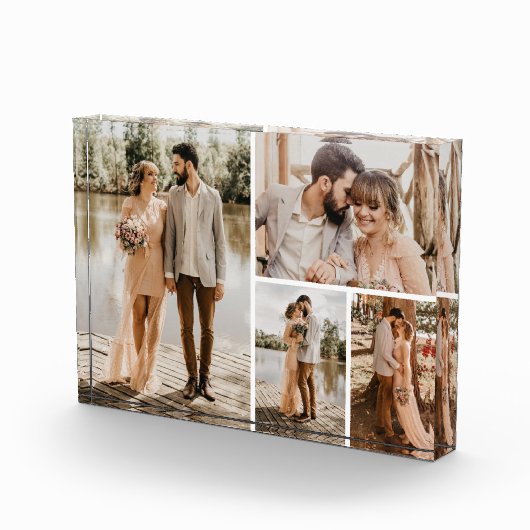 Creëer Uw eigen 4 Foto Collage Photo Block (Rechts)