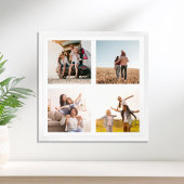 Creëer uw eigen 4 foto collage plein poster