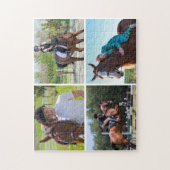 Creëer Uw Eigen 4 Foto's Collage Horse Legpuzzel (Verticaal)