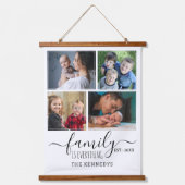 Creëer Uw eigen 4 Naam van het citaat van de Famil Hangend Wandkleed (Voorkant)