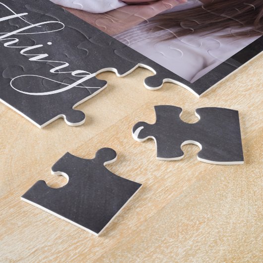 Creëer Uw eigen 4 Photo Collage Chalkboard-reeks Legpuzzel (Zijkant)