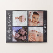 Creëer Uw eigen 4 Photo Collage Chalkboard-reeks Legpuzzel (Horizontaal)