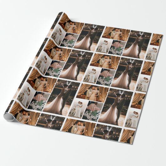 Creëer Uw eigen 4 Poster voor collage van foto's Cadeaupapier (Uitgerold)