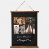 Creëer Uw eigen 4 Welkomstteken voor fotoCollage Hangend Wandkleed (Voorkant)