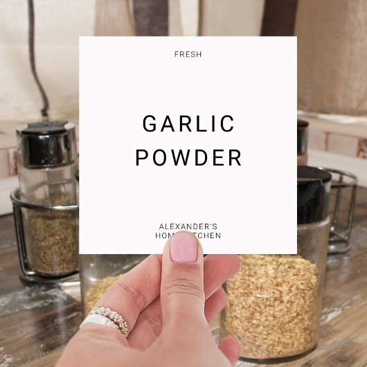 Creëer Uw eigen 4x4 Individuele Spice Label