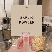 Creëer Uw eigen 4x4 Individuele Spice Label