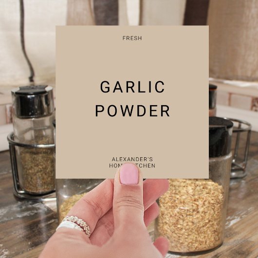 Creëer Uw eigen 4x4 Individuele Spice Label