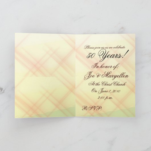 Creëer uw eigen 50e Jubileum-uitnodigingen (Binnen)