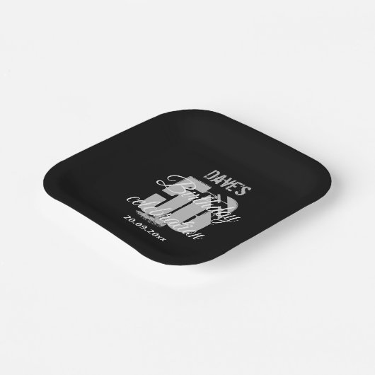 Creëer uw eigen 50e verjaardag op elke feestdag papieren bordje (Gebogen)