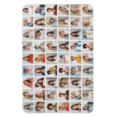 Creëer uw eigen 54 foto collage flexibel magneet (Verticaal)