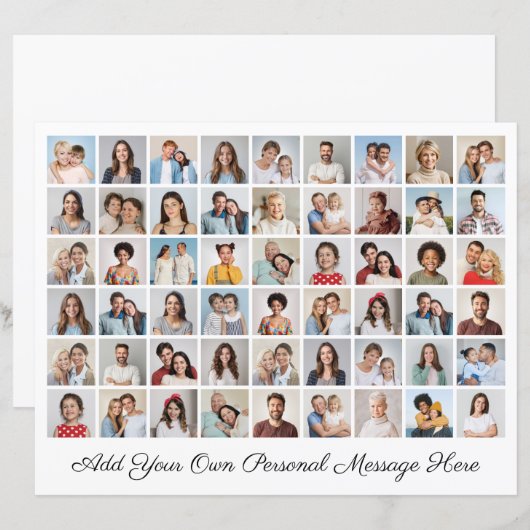 Creëer Uw Eigen 54 Foto Collage Papieren Blad (Voorkant / Achterkant)