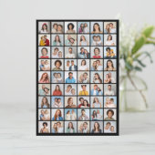 Creëer Uw Eigen 54 Fotocollage Groet Kaart (Staand voorkant)