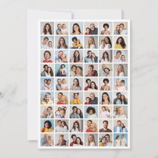 Creëer Uw Eigen 54 Fotocollage Groet Kaart (Voorkant)