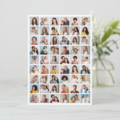 Creëer Uw Eigen 54 Fotocollage Groet Kaart (Staand voorkant)