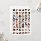 Creëer Uw Eigen 54 Fotocollage Groet Kaart (Voorkant / Achterkant in situ)