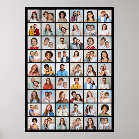 Creëer Uw eigen 54 Fotocollage Poster (Voorkant)