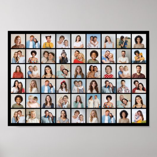 Creëer Uw eigen 54 Fotocollage Poster (Voorkant)