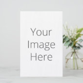 Creëer Uw eigen 5,5" x 8,5" linnen briefpapier (Staand voorkant)