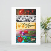 Creëer Uw eigen 5 Assorted Flowers Bladwijzer (Staand voorkant)