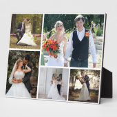 Creëer Uw eigen 5 foto bruiloft collage Fotoplaat (Zijkant)