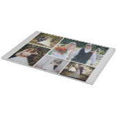 Creëer Uw eigen 5 foto bruiloft collage Snijplank (Hoek)