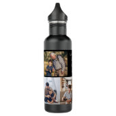 Creëer Uw eigen 5 Foto Collage Kinder Familienaam  Waterfles (Links)