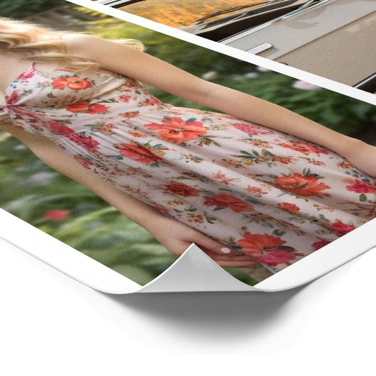 Creëer uw eigen 5 foto collage Poster (Hoek)