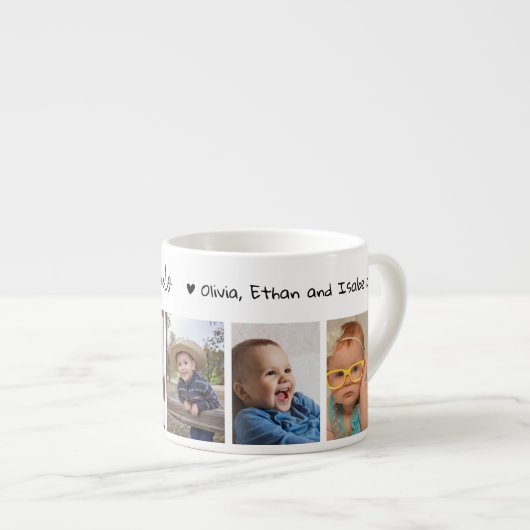 Creëer Uw eigen 5 foto We Love You Abuelo Espresso Kop (Voorkant rechts)