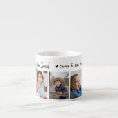 Creëer Uw eigen 5 foto We Love You Dad Espresso Kop (Voorkant)