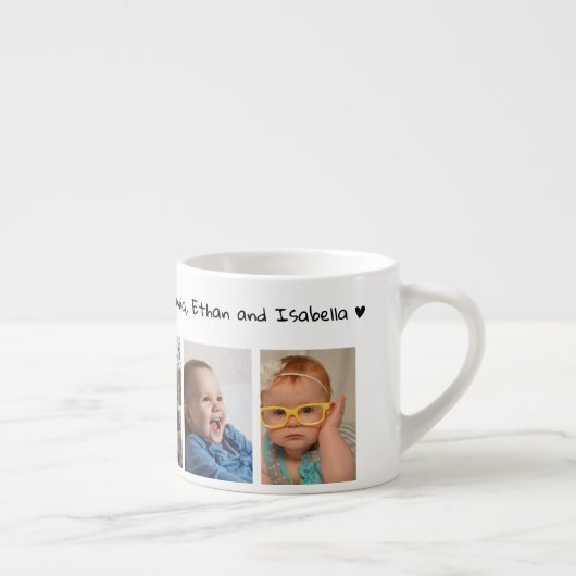 Creëer Uw eigen 5 foto We Love You Pop Espresso Kop (Rechts)