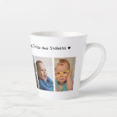 Creëer Uw eigen 5 foto We Love You Poppy Latte Mok (Rechts)