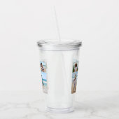 Creëer Uw eigen 5 Fotocollage Acryl Drinkbeker (Links)