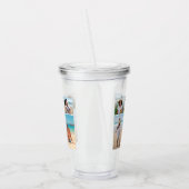 Creëer Uw eigen 5 Fotocollage Acryl Drinkbeker (Links)