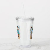 Creëer Uw eigen 5 Fotocollage Acryl Drinkbeker (Links)