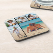 Creëer Uw eigen 5 Fotocollage Bier Onderzetter (Linkerzijde)