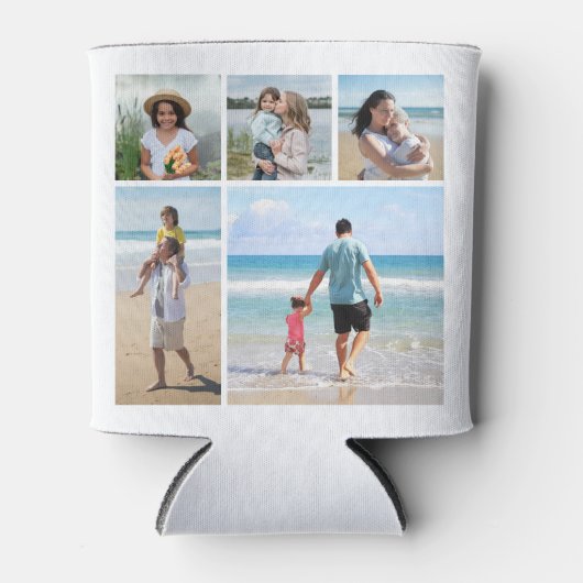 Creëer Uw eigen 5 Fotocollage Blikjeskoeler (Voorkant)