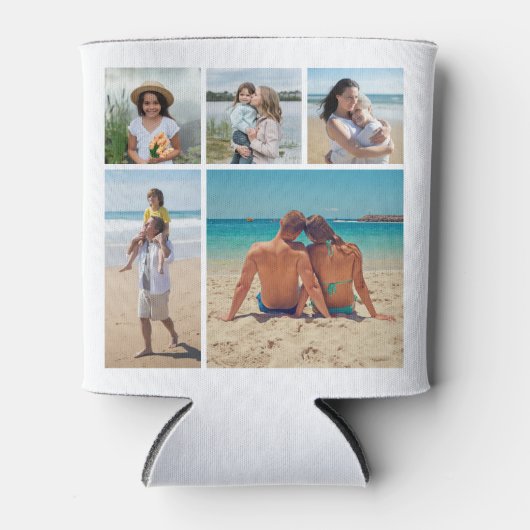 Creëer Uw eigen 5 Fotocollage Blikjeskoeler (Voorkant)