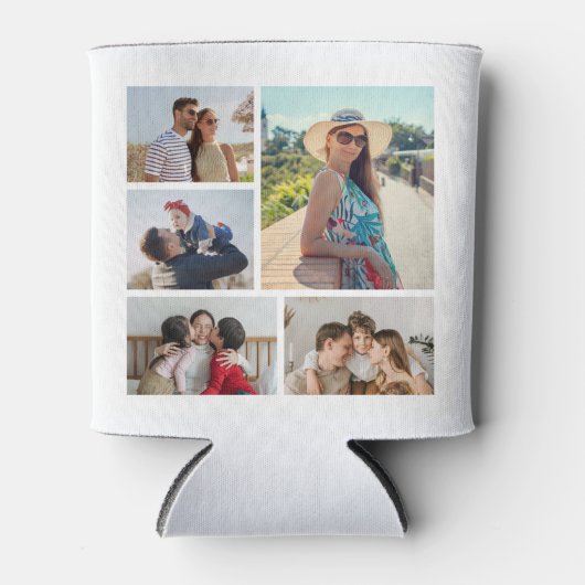 Creëer Uw eigen 5 Fotocollage Blikjeskoeler (Voorkant)