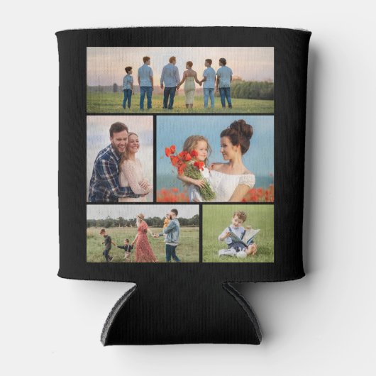 Creëer Uw eigen 5 Fotocollage Blikjeskoeler (Voorkant)