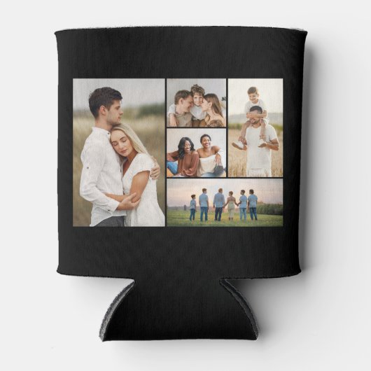 Creëer Uw eigen 5 Fotocollage Blikjeskoeler (Voorkant)