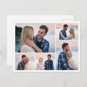 Creëer Uw eigen 5 Fotocollage Briefkaart (Voorkant / Achterkant)