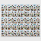 Creëer Uw eigen 5 Fotocollage Cadeaupapier (Vlak)