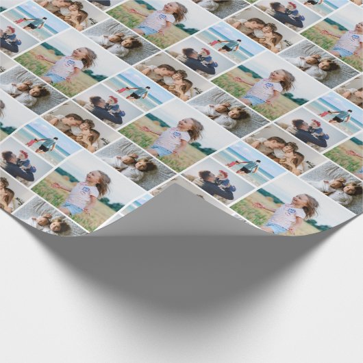 Creëer Uw eigen 5 Fotocollage Cadeaupapier (Hoek)